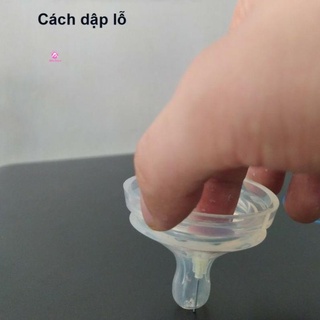 Dụng cụ đục lỗ núm ti / dập lỗ núm ty bình sữa các size S M L XL cho Moyuum Avent Hegen Green Finger