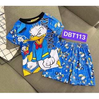 [7-10kg] Set đồ bộ thun lạnh in 3D loại 1 mềm mịn mát họa tiết bao cưng cho bé nhỏ