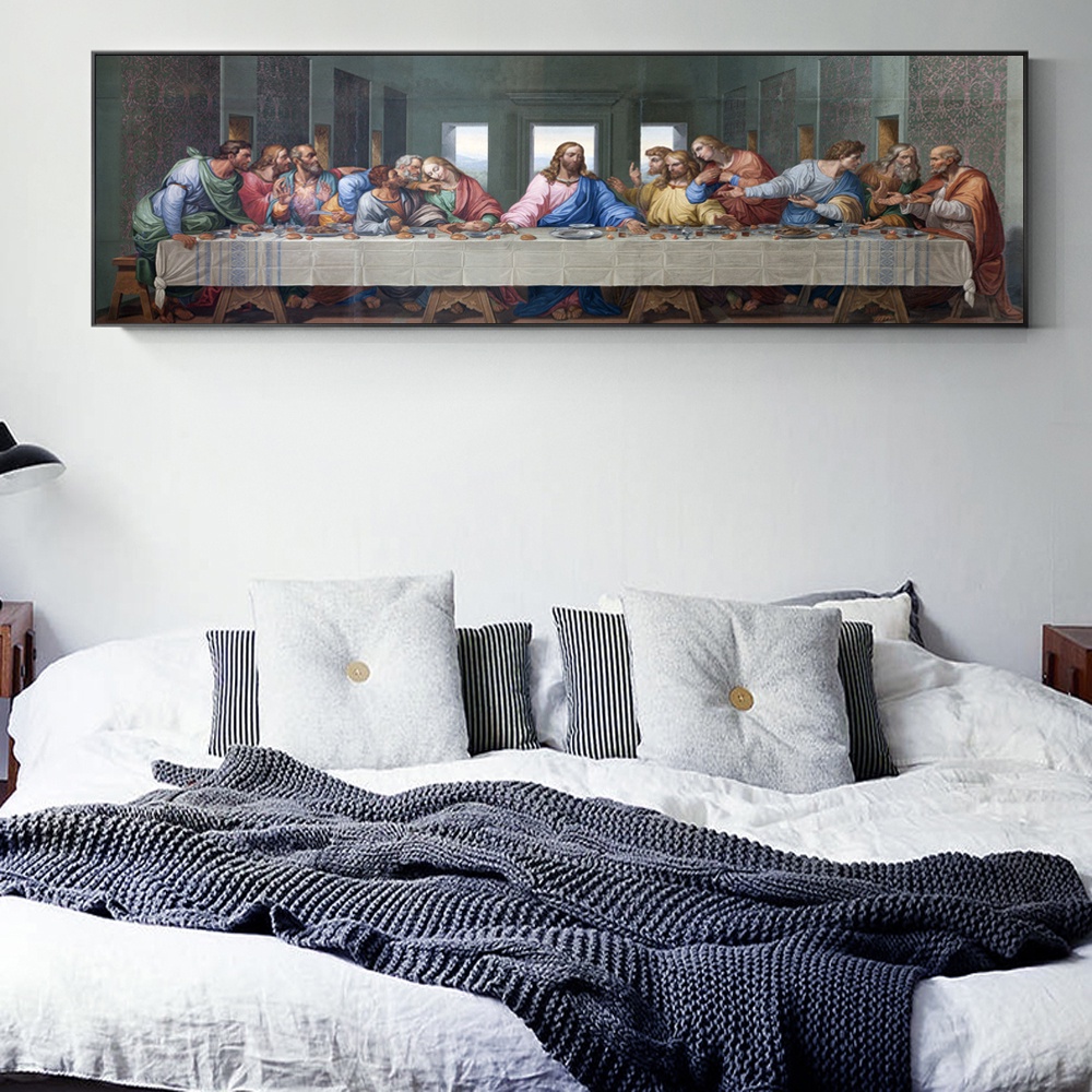 Bữa Tối Cuối Cùng Canvas Tranh Nghệ Thuật Sinh Sản Cổ Điển Nghệ Thuật Treo Tường In Hình Của Da Vinci Christian Trang Trí Treo Tường Poster Nghệ Thuật Hình Ảnh