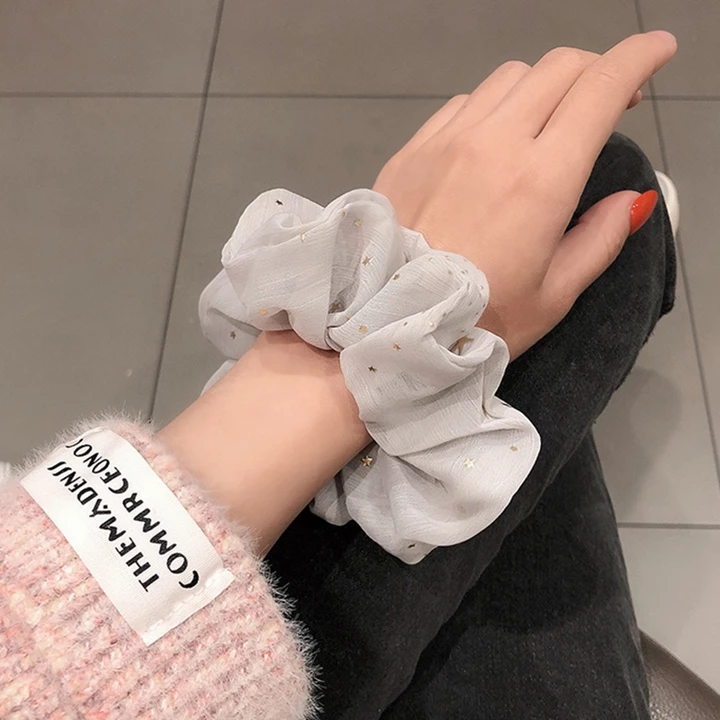 Fabric Multi-color Hair Tie Scrunchies – 5