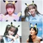 YT4 Pikachu tóc hoạt hình bé gái Internet kẹp đỏ băng đô mềm mại dễ thương