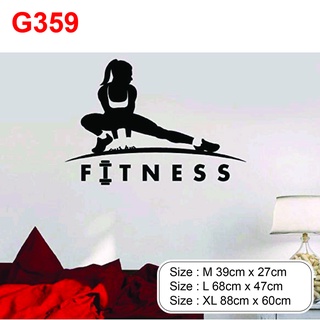 Decal dán trang trí phòng Tập Tạ - Gym Tăng động lực Tập cho khách hàng P14