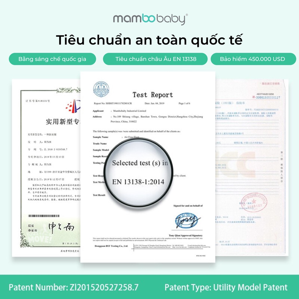 Bé thoải mái vận động với phao cổ