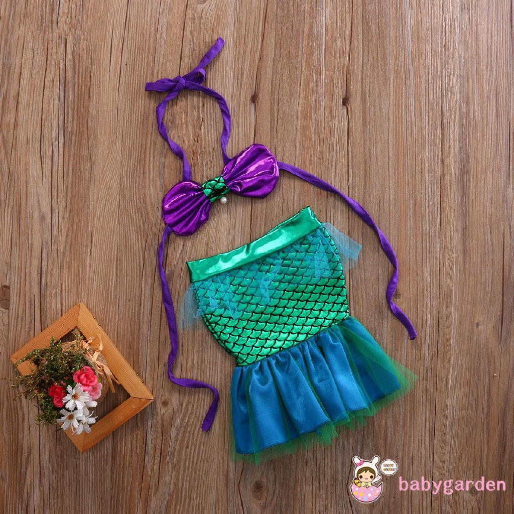 Set đồ bơi hóa trang nàng tiên cá xinh xắn cho bé gái