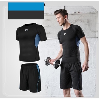Bộ đồ thể thao nam chuyên tập Gym, chạy bộ vải thun lạnh co dãn 4 chiều thấm hút mồ hôi Top Menswear 006