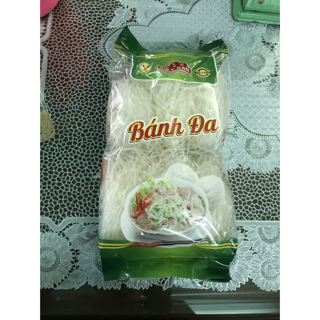 Bánh Đa Cuộn Khô Việt San 400g - Sợi Dai Thơm Nguyên Chất Nấu Lẩu Xào Tiện Lợi