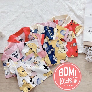 [ 6kg - 20kg] Đồ Bộ Pijama Chất Vải Lụa Cao Cấp mềm mịn cho bé_BM34