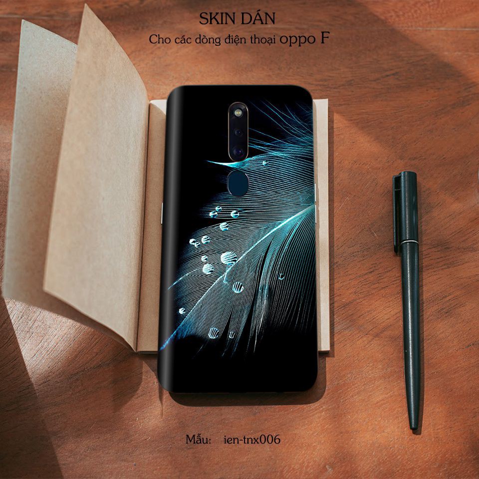 Miếng dán skin cho các dòng điện thoại Oppo F7 - F9 - F11 - F1Pro - F1s in hình đa dạng theo yêu cầu