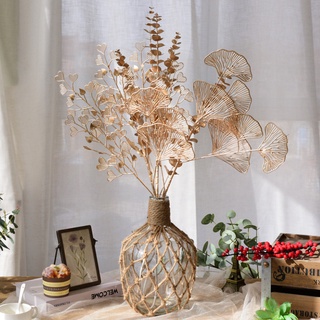 Cành Lá Giả, Cắm Điểm Phủ Sơn Nhũ Vàng Cao Cấp, Decor, Trang Trí Nhà Cửa, Khách Sạn, Văn Phòng