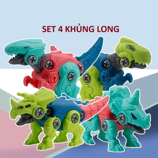 Set 4 Khủng Long Tháo Lắp
