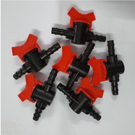 10 cái [ 10 cái ] Van khoá 10mmx12mm- Nối ống 10mmx12mm LDPE- Tưới Phun mưa, Nhỏ giọt, Phun sương vườn Lan