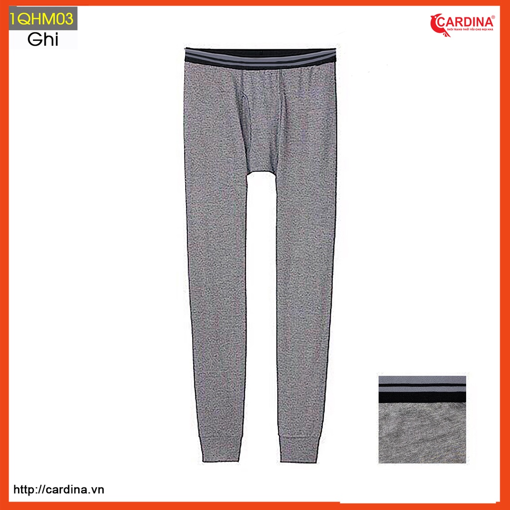 Quần giữ nhiệt nam CARDINA chất liệu cotton cao cấp công nghệ Heattech Nhật Bản 1QHM.