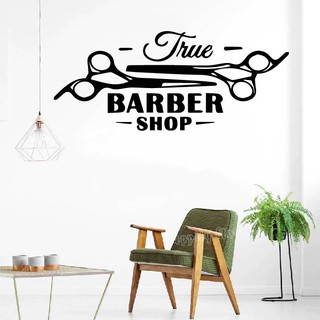 Decal Trang trí Barber, Salon cắt tóc, thu hút khách hàng, tăng doanh thu, tạo điểm nhấn cho cửa tiệm P4