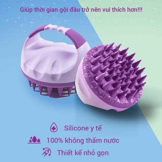 Ảnh Lược Gội Đầu Life360 LE-LGD22 - Lược Massage Đầu Gai Silicon, Giảm Ngứa, Giảm Gãy Rụng Tóc, Chính Hãng 2