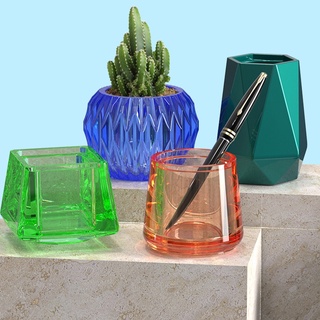 Khuôn Silicone Nhiều Hình Dạng Dùng Làm Chậu Hoa Mọng Nước DIY