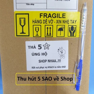 Cuộn 600 Tem Review 5 Sao Decal In Nhiệt Tự Dính Để Shop Chăm Sóc Khách Iu