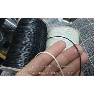 Cuộn 160 m dây sáp 1mm tết vòng nhiều màu