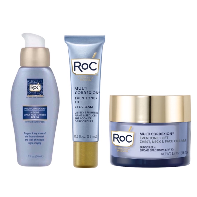 Bộ 3 món kem dưỡng chống lão hoá trắng sáng da Roc Multi Correxion 5 in ...