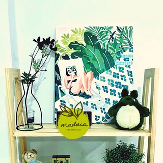 Tranh tô màu số hóa Madoca có khung 40x50cm Phút thư giãn T918