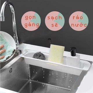 Kệ treo bồn đồ rửa chén bát bền đẹp, Khay gác treo đồ đa năng việt nhật