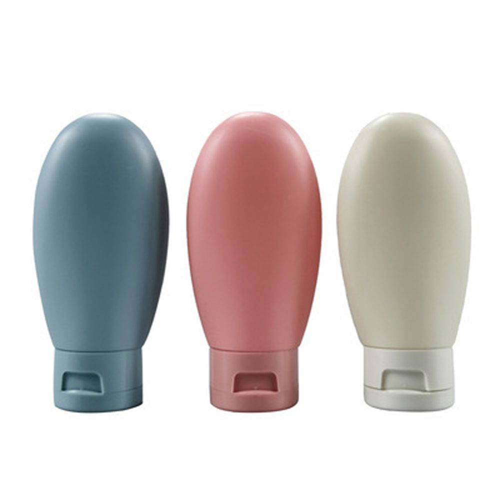 Set 3 chai lọ chiết mỹ phẩm du lịch bằng nhựa silicone nhiều màu tiện dụng