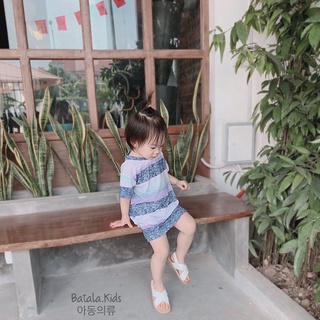 Váy bé gái Batala kids cotton thoáng mát, đầm đi biển cho bé gái từ 2-7 tuổi VAKE01