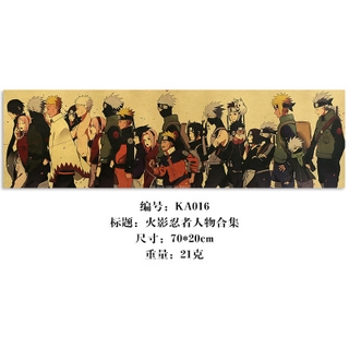 YT4 NARUTO Poster Anime Trang Trí Tường Tranh Retro Kraft Giấy Thanh Cà Phê Cửa Hàng Áp Phích Uzumaki Sasuke Itachi Quà Tặng