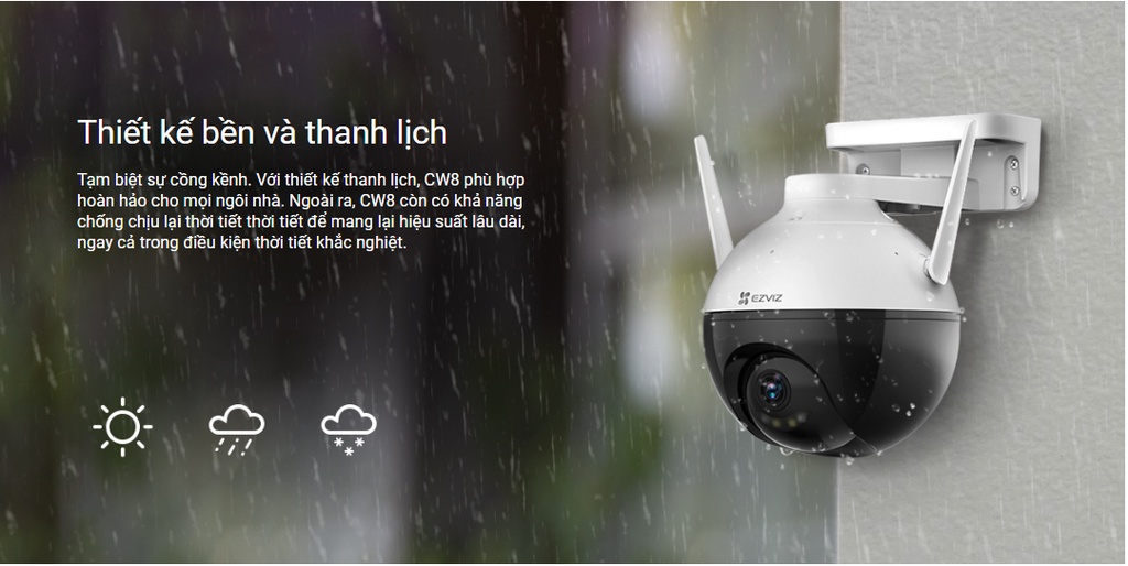 Mô tả Camera ip wifi ngoài trời ezviz c8w quad HD 2K 4MP tích hợp AI đàm thoại 2 chiều - 8