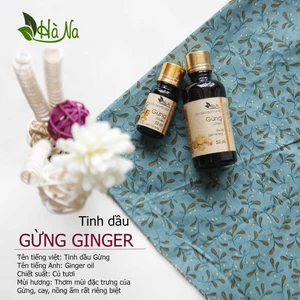 Tinh Dầu Gừng Hà Na - Xông cảm, làm ấm, tắm xông, ngâm chân giảm thấp khớp - Tinh Dầu Hà Na