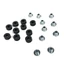 Yoo 10 Chiếc Cao Su Đa Năng Grommet Bộ Hai Mặt Đóng Cao Su Grommet Fairing Bolt Bushing Đệm Giảm Áp Lực