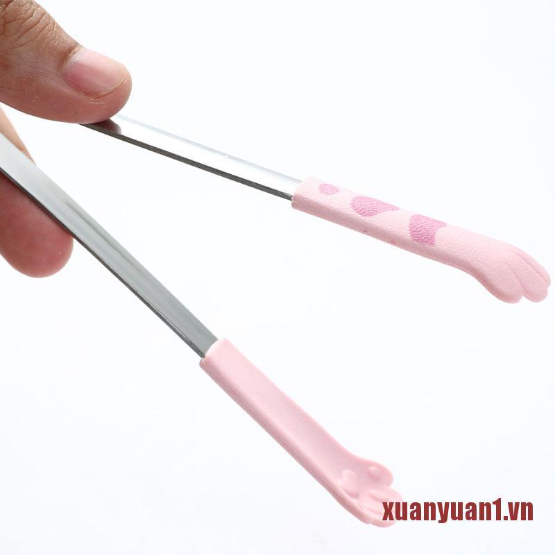 Kẹp thức ăn hình chân bằng thép không gỉ dễ thương