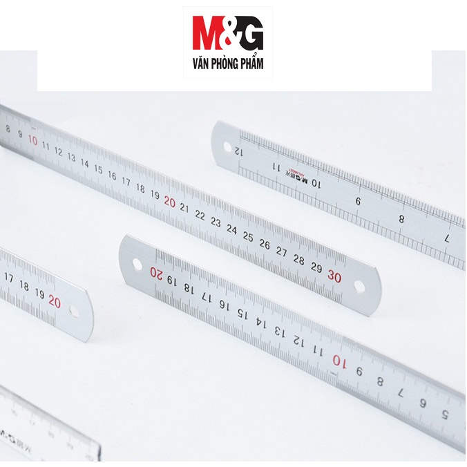 Product image Thước Kẻ M&G ARLN0483 (20cm) & ARLN0484 (30cm) Chất Liệu Bằng Nhôm 1