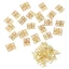 MONOSTYLE 50 Chiếc Bản Lề Góc Mini Tủ Cổ Trang Sức Hỗ Trợ