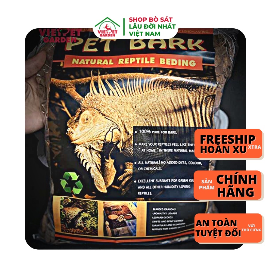 Vỏ thông đa năng cho bò sát - lót nền cho bò sát - Red Pet Bark | Vietpetgarden