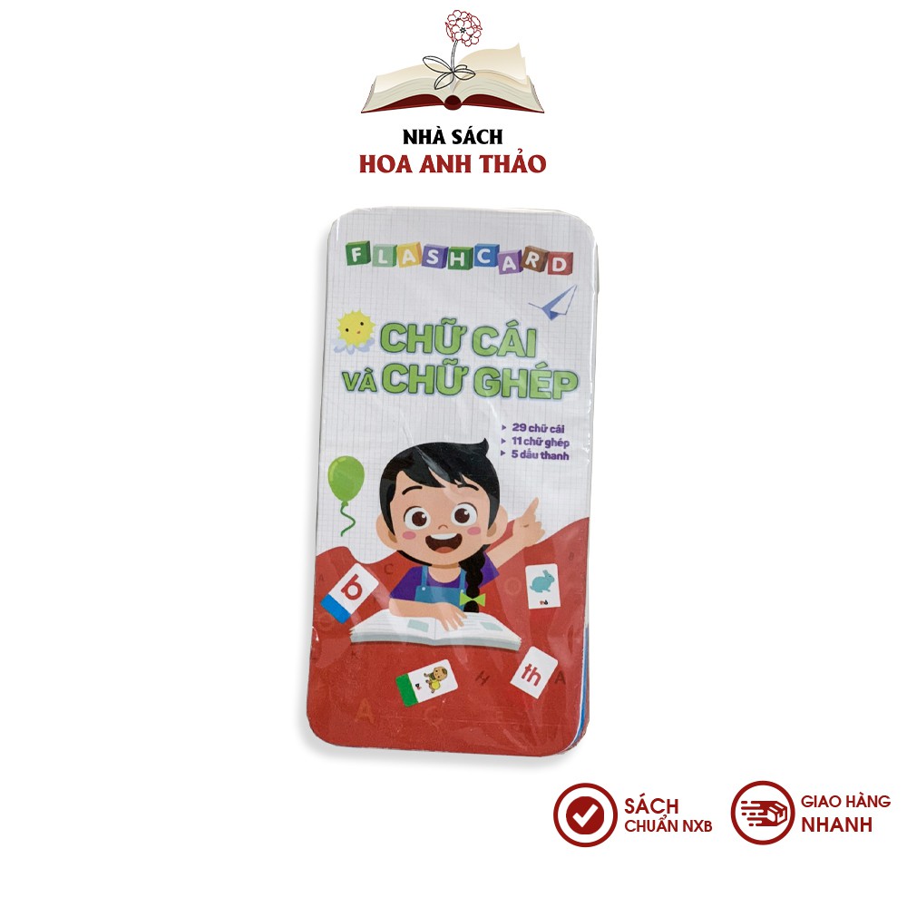 Bộ thẻ Flashcard Chữ cái và chữ ghép ID Books cho bé học Tiếng Việt