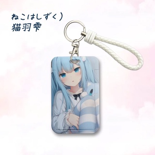 GC9 Hololive Vtuber Guwr Gura Đựng Thẻ Anime Bìa Thẻ Móc Khóa Xe Buýt ID Chủ Thẻ Có Dây Xích Quà Tặng CG9
