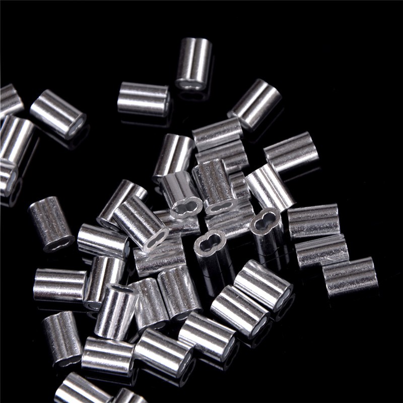 Set 50 ống kẹp dây cáp 1.5mm bằng nhôm chất lượng cao