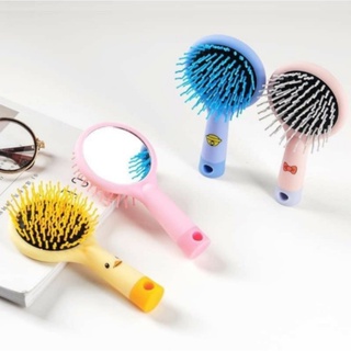 LƯỢC ĐỆM CÓ GƯƠNG CẦM TAY SIÊU XINH