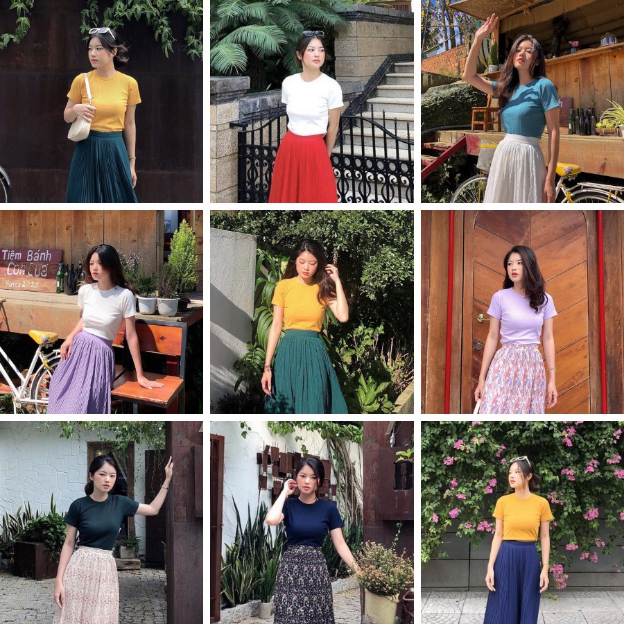 Áo Thun Croptop Trơn tay ngắn The Kat House, chất vải thun tăm cao cấp, rõ từng chi tiết, không bay màu, nhàu vải