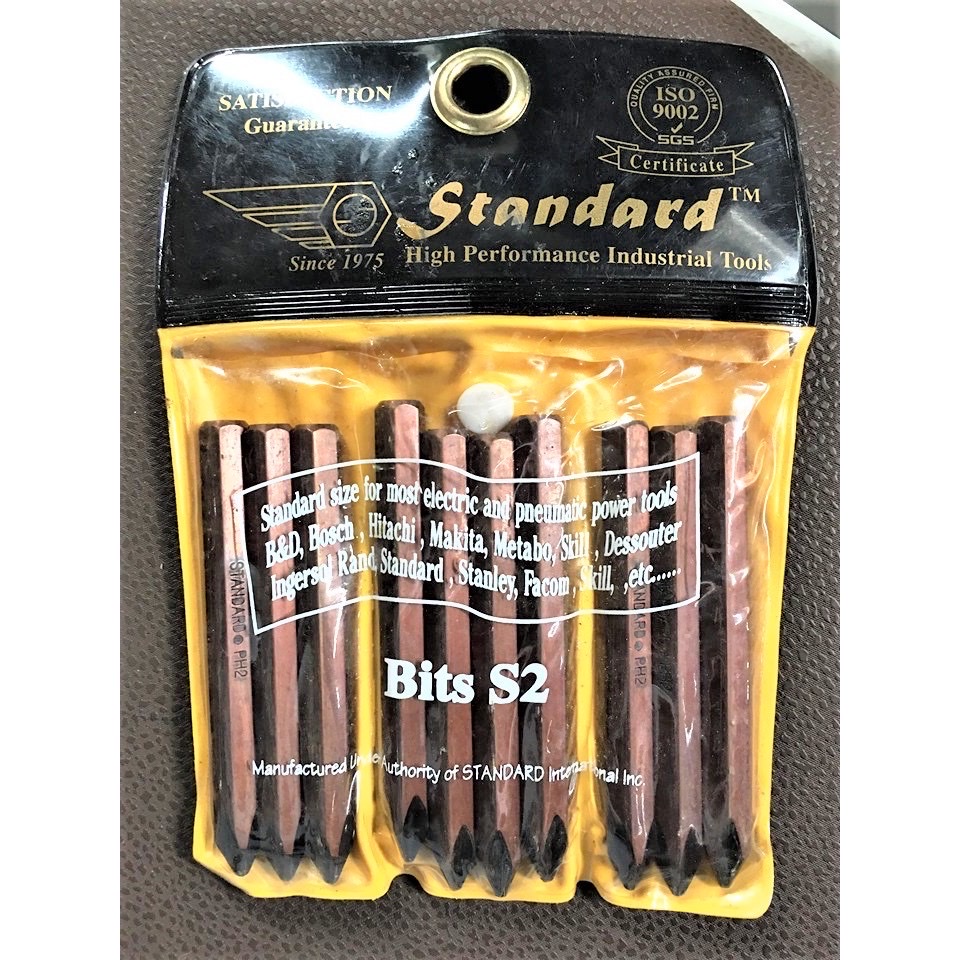 Mũi vít đóng nâu dài đầu nhọn STANDARD 8mm (hàng chính hãng)
