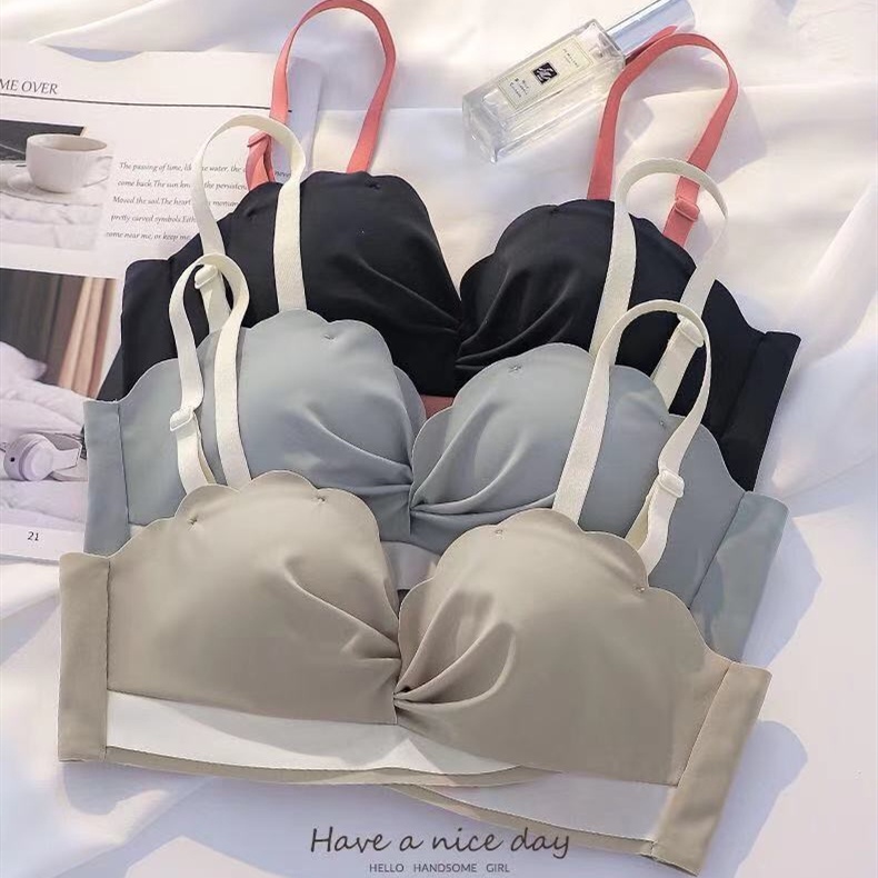 1 Set Áo Lót Không Dây Nâng Ngực Tàng Hình Dễ Thương Có Thể Tháo Rời Cho Nữ 32-38AB