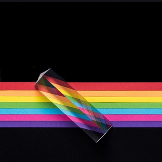DWELLCO Prism Thiết bị thí nghiệm quang học Lăng kính cầu vồng Đồ chơi khoa học Vật lý Lăng kính quang