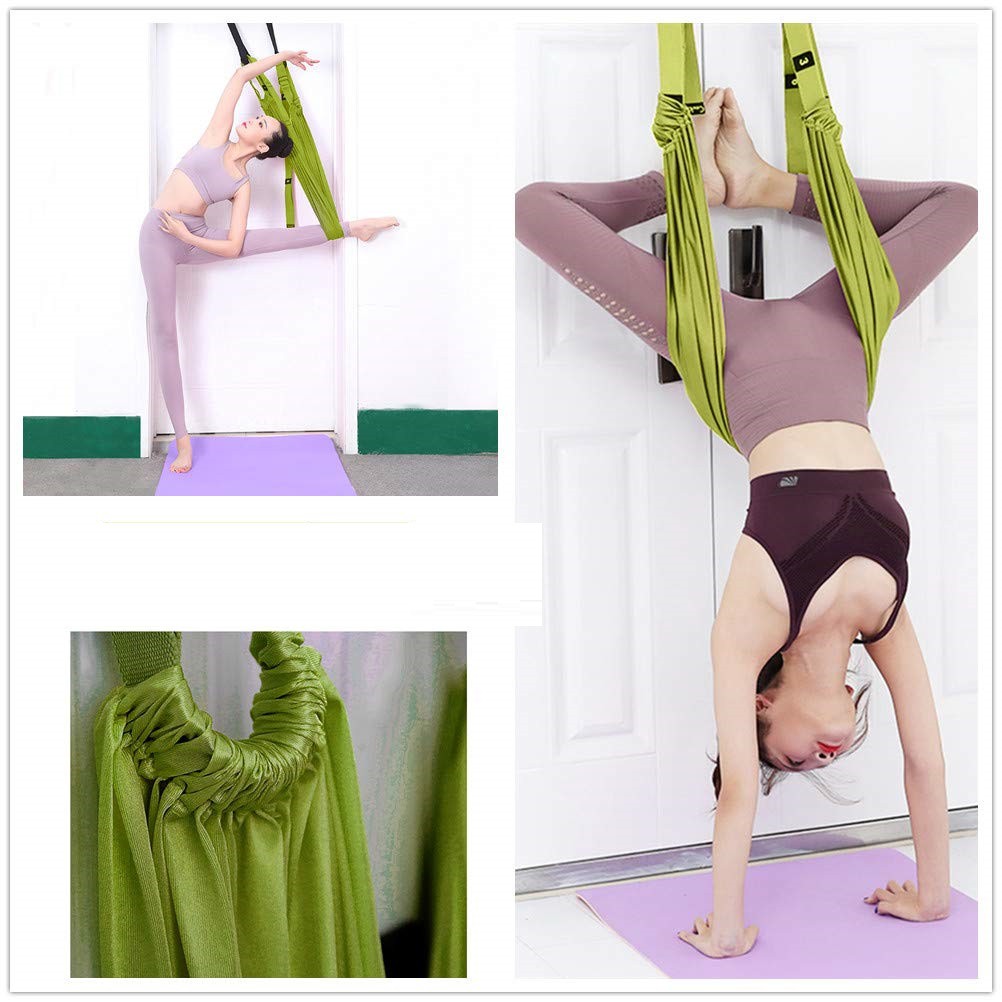 Dây tập YOGA móc 2 bên có thể điều chỉnh SPORTY YGT5 co giãn với thiết kế đai chân kéo dài