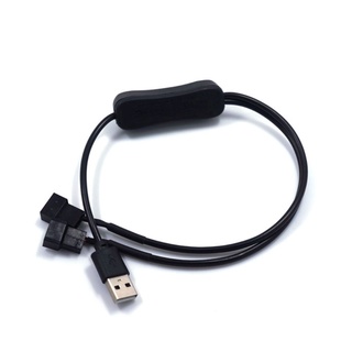 EZ 40cm USB Sang 3 Pin 4 Pin Cho Vỏ Quạt Adapter Cáp Kết Nối USB-3Pin 4Pin Ca