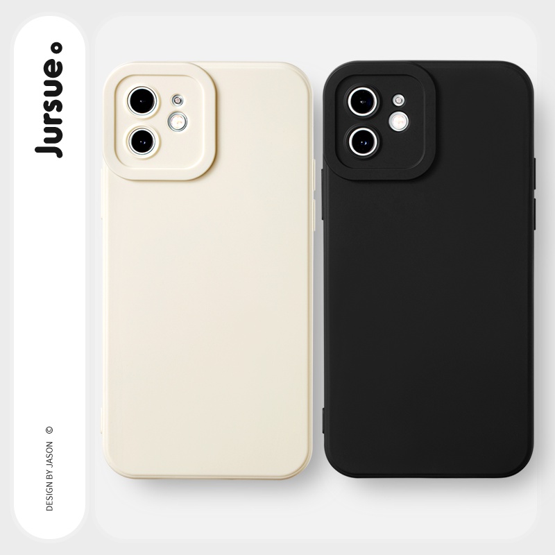 Ốp lưng JURSUE mềm chống sốc chống bẩn viền vuông cho iPhone 17 Air 16 15 14 13 12 11 pro max se 2020 x xr XS ip 8 7 Plus Y0