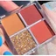Bảng Phấn Mắt 4 Màu Sắc Hiệu Ứng Lì / Ánh Nhũ Phong Cách Hàn Quốc