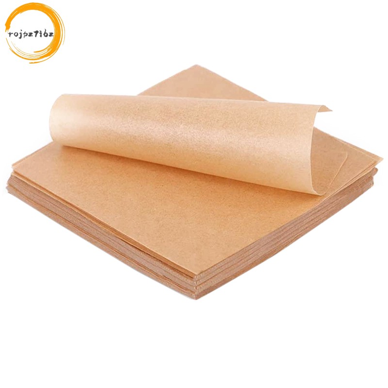 500 Tấm nướng giấy da chưa tẩy trắng, 4X4 inch Giấy nướng bánh cắt sẵn chống dính, Hoàn hảo để gói