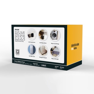 Chống rung máy giặt Proki đế cao su đặc chống rung lắc, va đập, trơn trượt và tủ lạnh, tủ sấy, đồ gia dụng