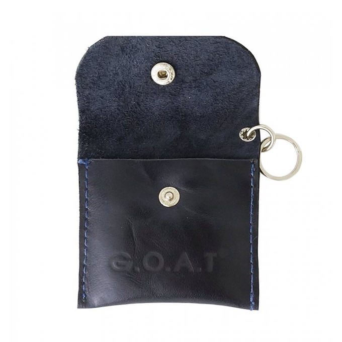 Móc khóa Da thật GOAT K0009 màu xanh đen