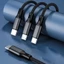 Bộ chuyển đổi dây sạc nhanh nhiều cáp USB WU 3 trong 1 có cổng Micro USB Type-C